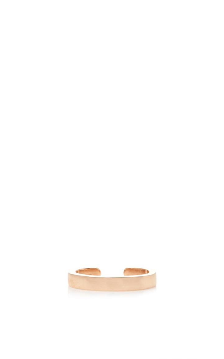 Anita Ko Single Row Plain Ear Cuff In Rose Gold