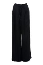 Agnona Paneled Satin Wide-leg Pants