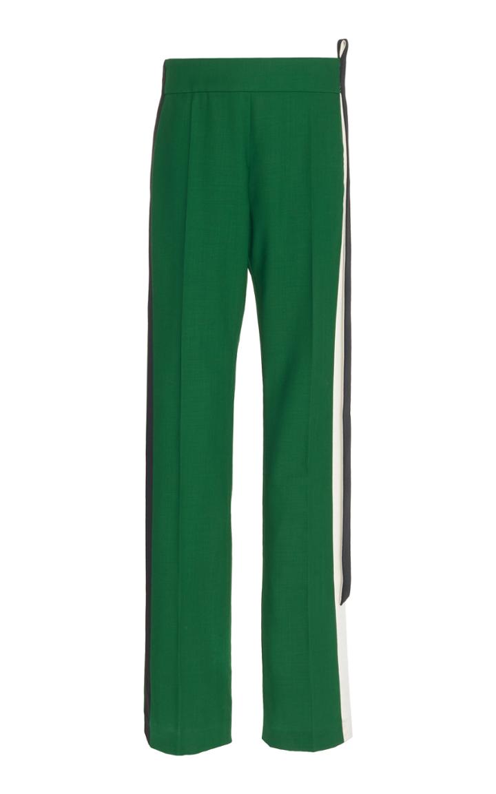 Haider Ackermann Straight-leg Linen-blend Banded Detail Pants