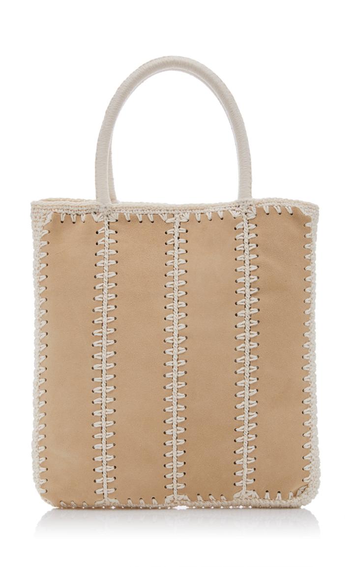 Moda Operandi Carolina Santo Domingo Patchwork Mini Suede Tote