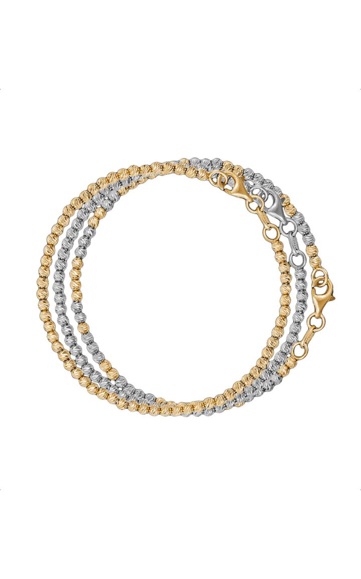 Moda Operandi Carolina Bucci Set Of Three Discoball Bracelets In 18k Yellow & White