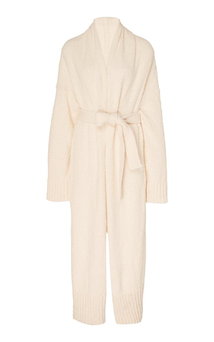 Rosetta Getty Belted Shawl Cotton-blend Cardigan