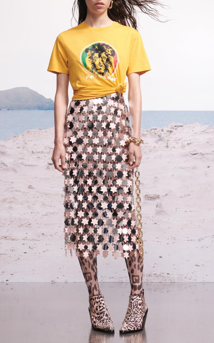 Paco Rabanne Sequin Midi Dress