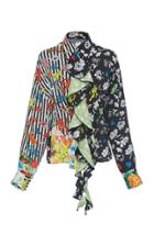 Versace Printed Silk Jacquard Shirt