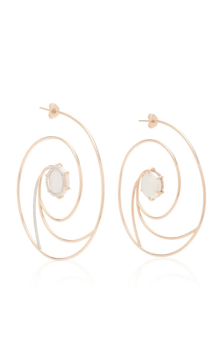 Renna Large Lunasea Hoop Earrings