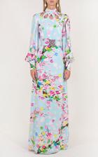 Moda Operandi Andrew Gn Floral Print Crepe Maxi Dress
