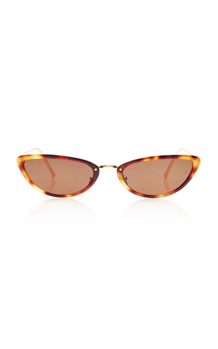 Linda Farrow Acetate And Titanium Cat-eye Sunglasses