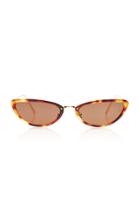 Linda Farrow Acetate And Titanium Cat-eye Sunglasses
