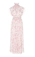 Giambattista Valli Silk Floral Print Dress