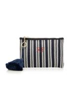 Rae Feather Jaquard Cotton Clutch