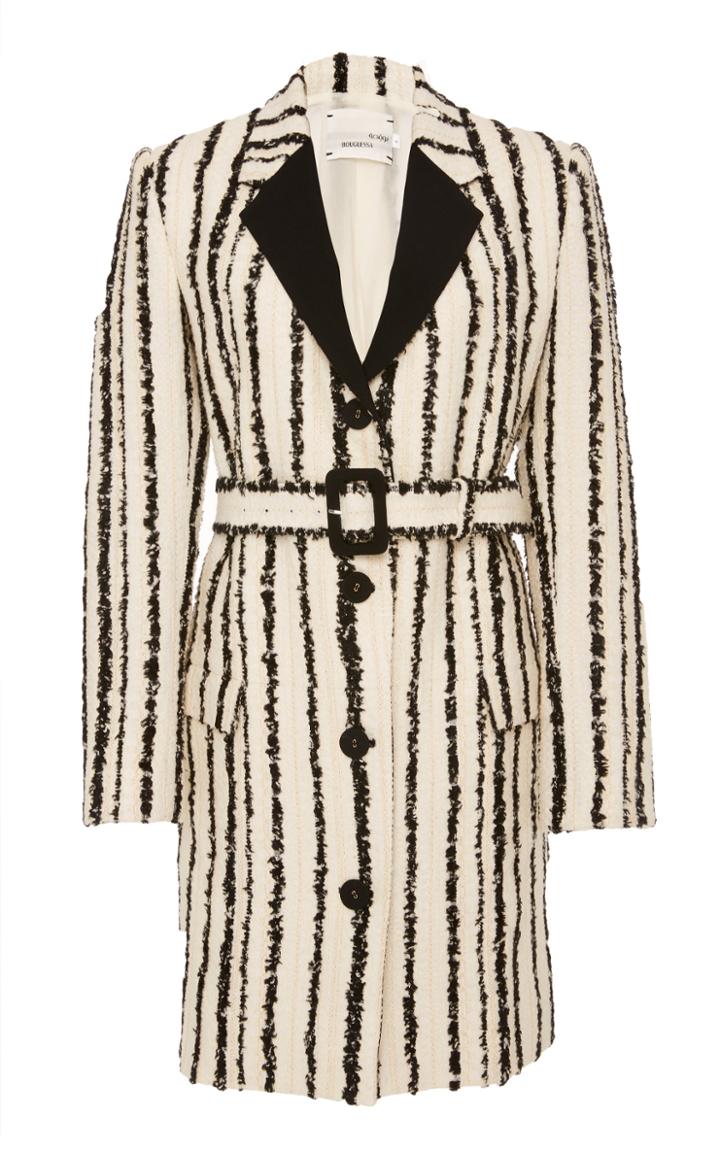Bouguessa M'o Exclusive: Tweed Striped Blazer Dress
