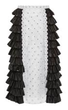 Christopher Kane Ruffle Swarovski Crystal Skirt