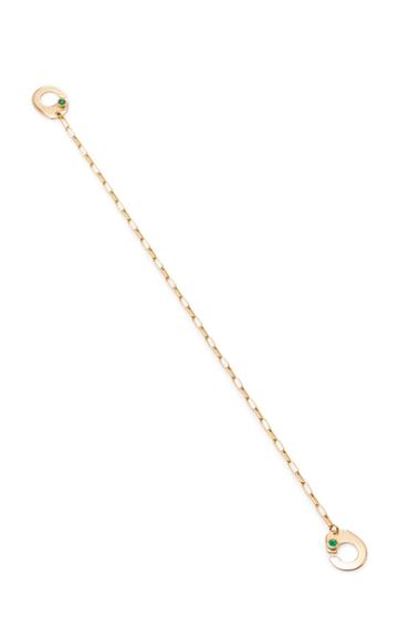 Audrey C. Jewelry 18k Gold Emerald Bracelet