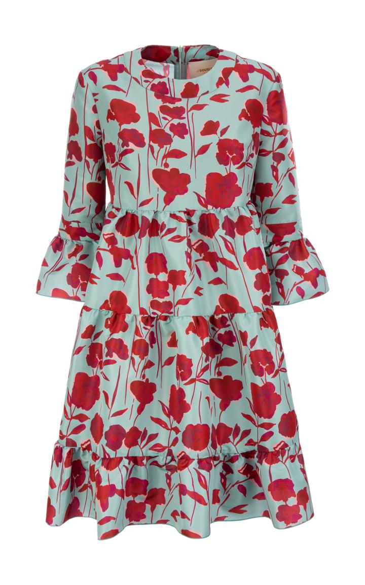 Moda Operandi La Doublej Bambi Printed Crepe Dress