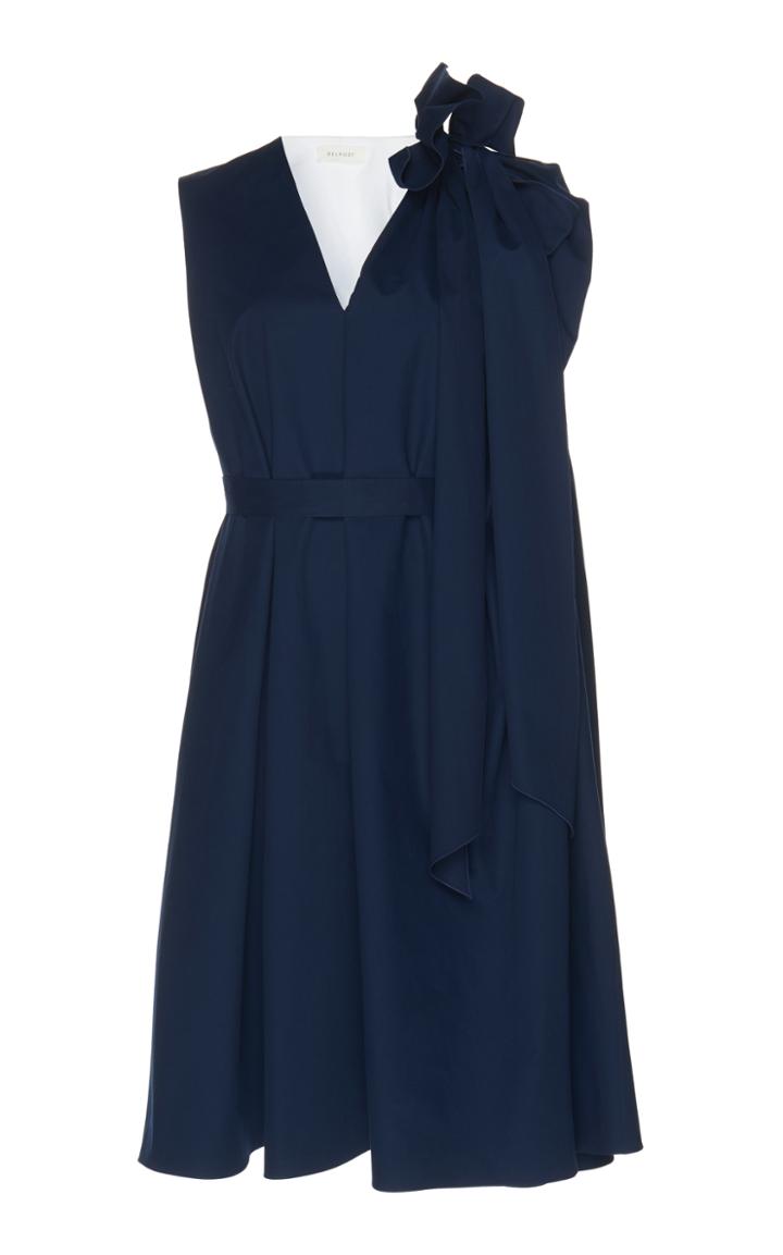Delpozo Cotton Bicolor Dress