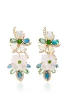 Eden Presley 14k Gold Multi-stone Flower Earrings