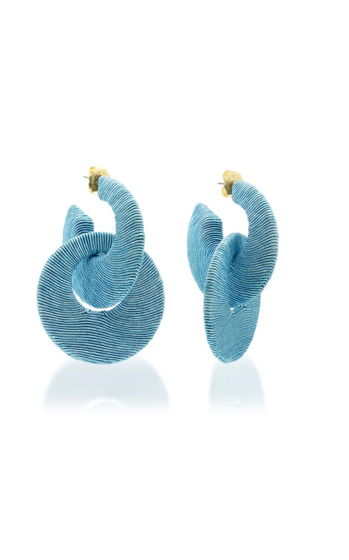 Rebecca De Ravenel Carmen Cord Hoop Earrings