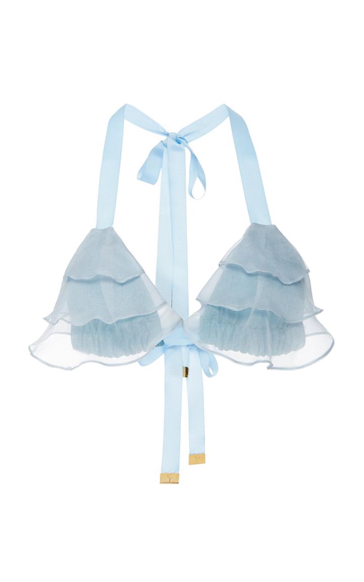 Agua De Coco Ruffled Bikini Top
