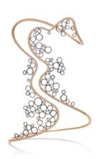 Mike Joseph 18k Bubbles Open Cuff Bracelet