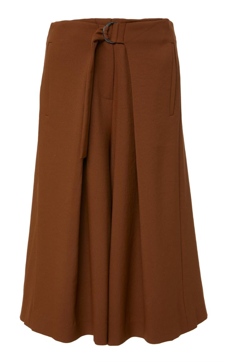 Tibi Chalky Draped Relaxed Long Short