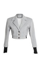 Lama Jouni Jersey Cropped Jacket