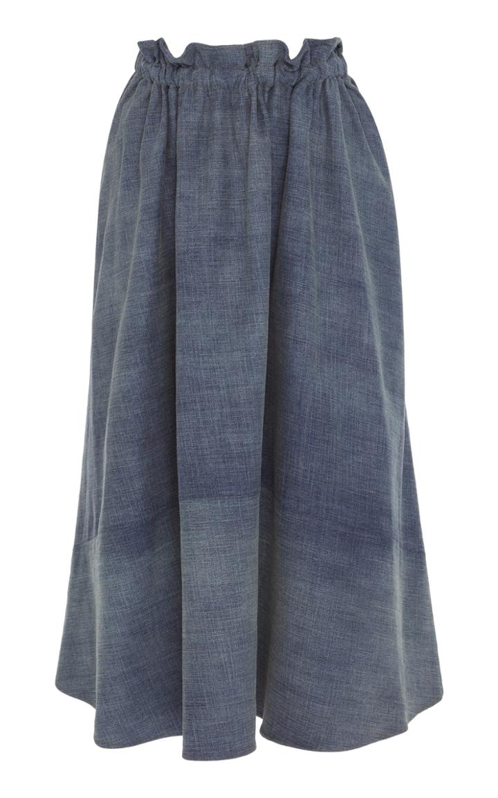 Loewe Drawstring Denim Skirt