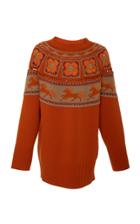 Alberta Ferretti Eyelet Knit Dress