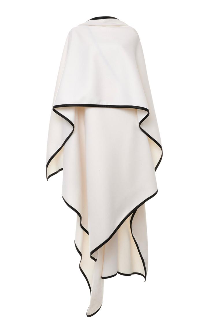 Moda Operandi Balmain Two-tone Gabardine Poncho