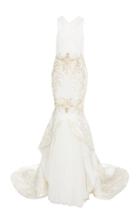 Pamella Roland Baroque Gate Fil-coupe Gown