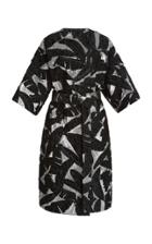 Oscar De La Renta Metallic Leaf Coat