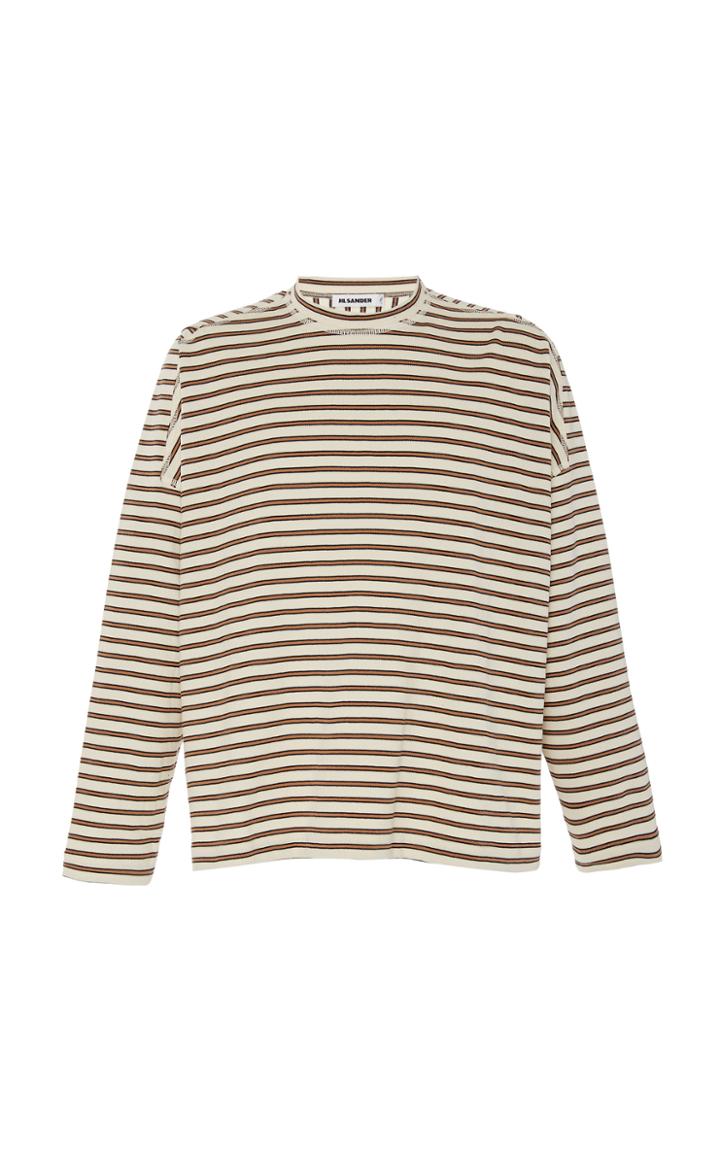 Jil Sander Striped Cotton T-shirt