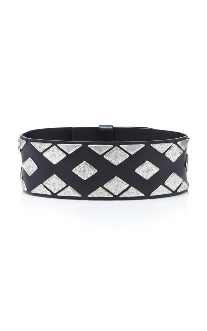 Isabel Marant Zony Embellished Leather Waist Belt
