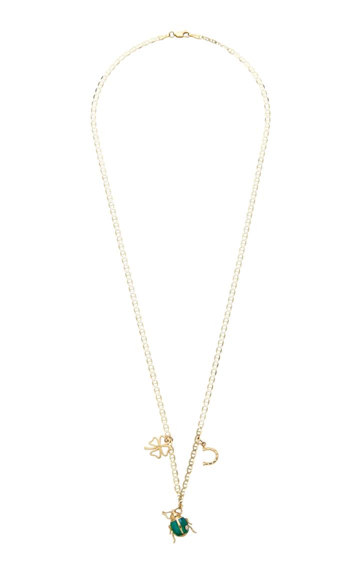 Carole Le Bris Perez Good Luck Enamel Necklace