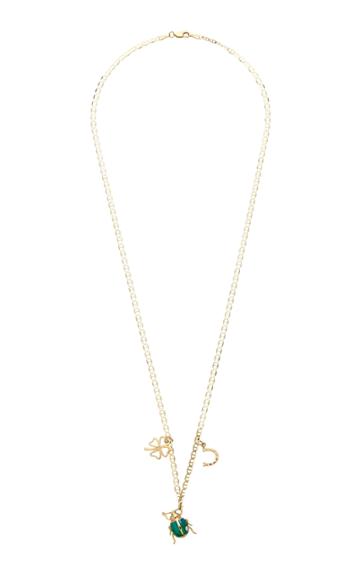 Carole Le Bris Perez Good Luck Enamel Necklace