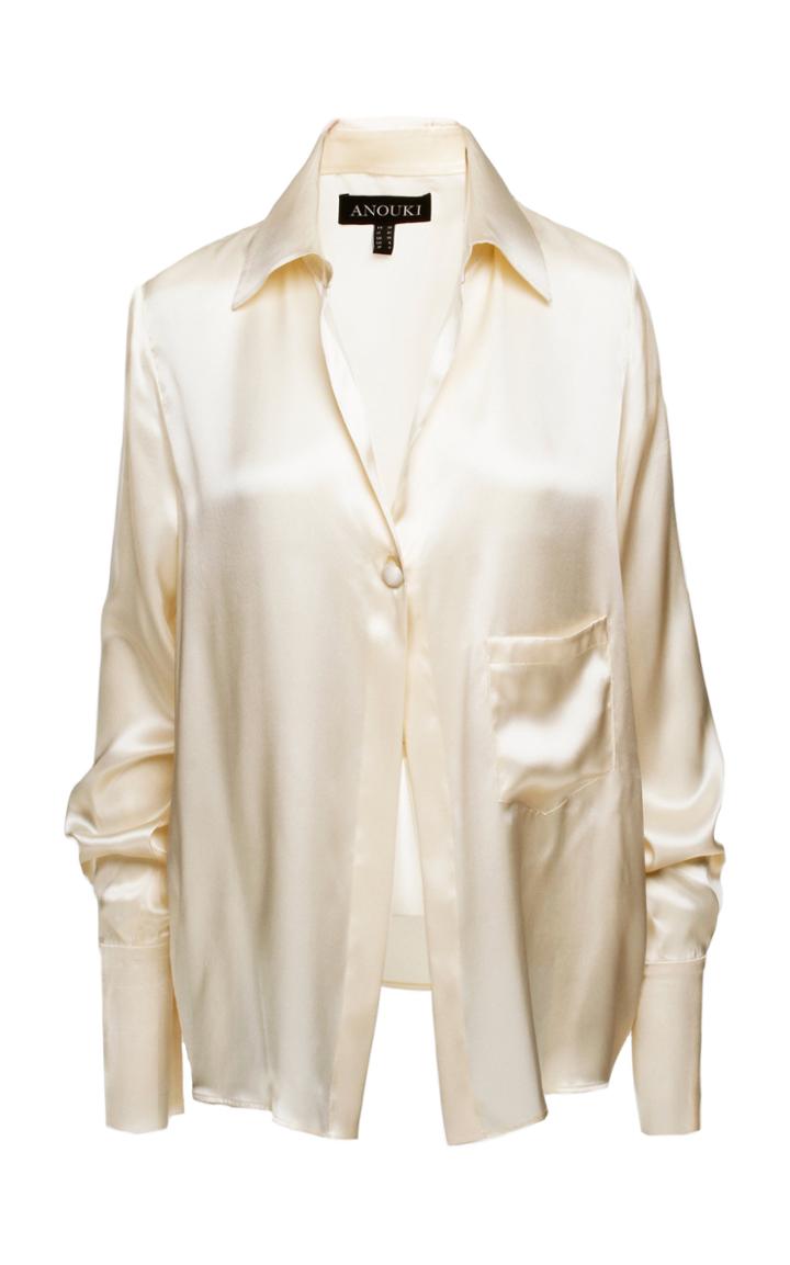 Anouki Silk Collared Top