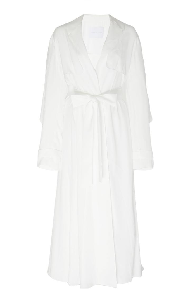 Noon By Noor Harry Belted Crepe Trench Coat