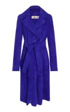 Diane Von Furstenberg Suede Trench Coat