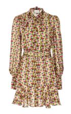 Alexis Mirene Pussy Bow Geo-print Mini Dress