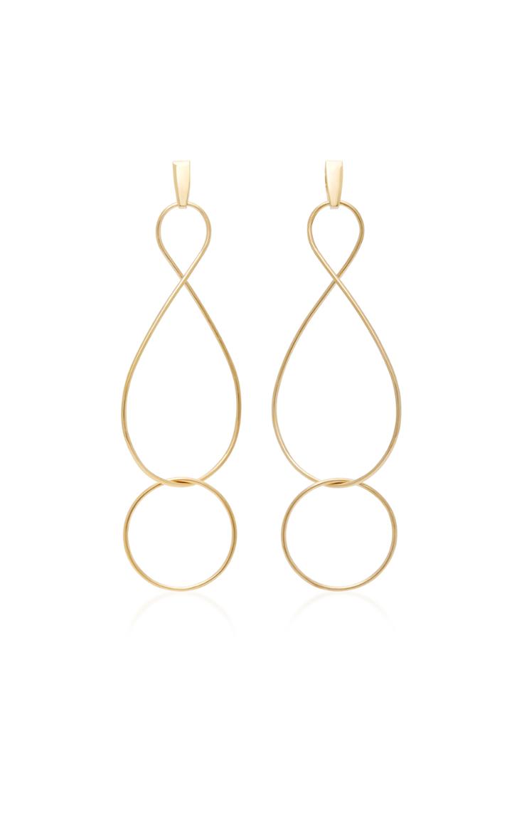Natasha Schweitzer Infinity Twist 14k Gold-plated Sterling Silver Earrings