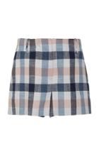 Veronica Beard Ilene Cotton Mini Shorts