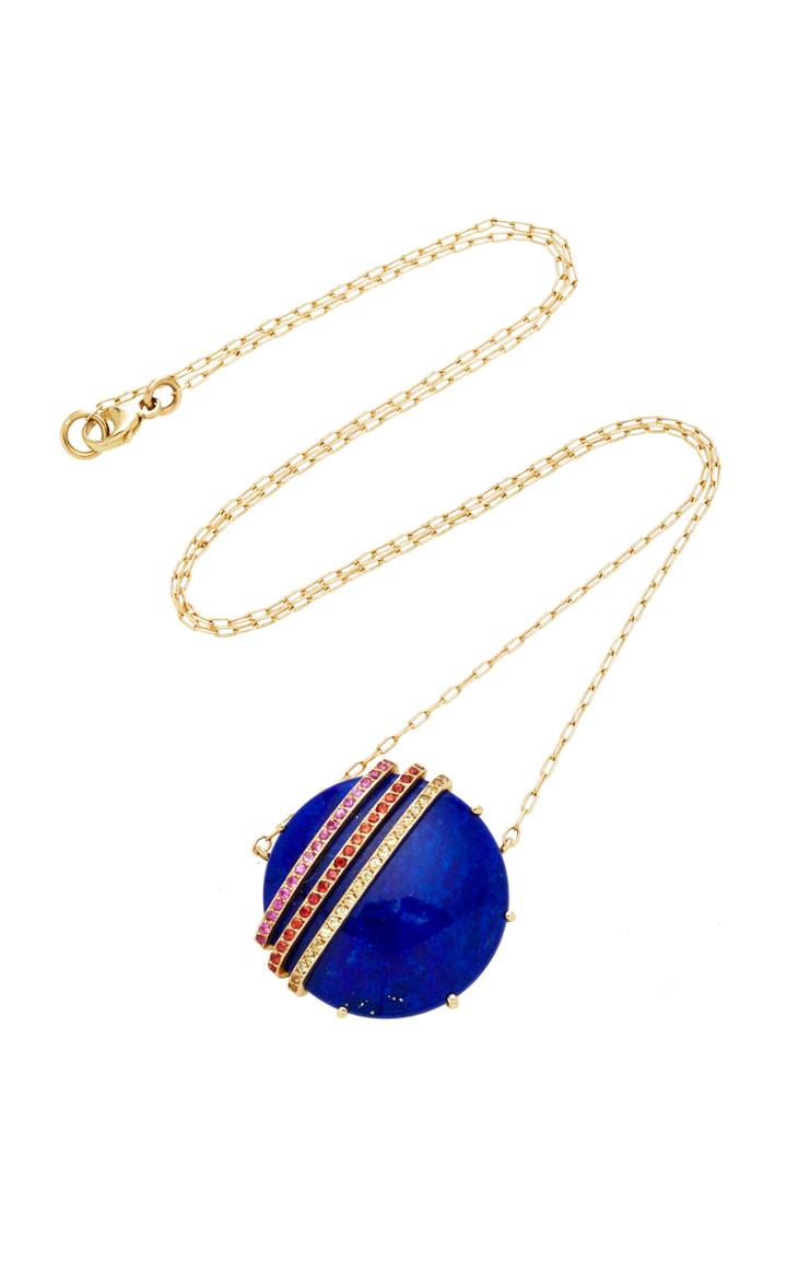 Andrea Fohrman Galaxy Lapis Stripe Necklace