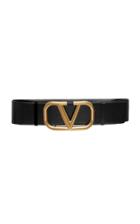 Valentino Logo-embellished Leather Belt