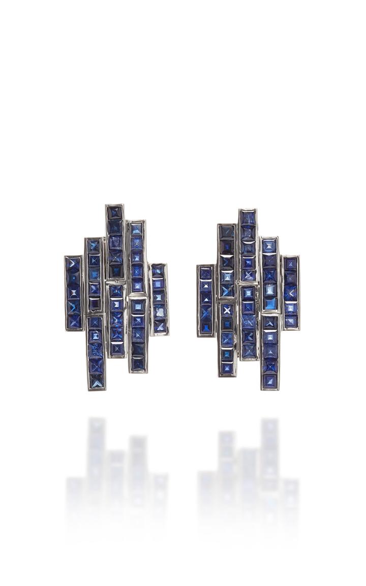 Tullia 14k Gold Sapphire Earrings