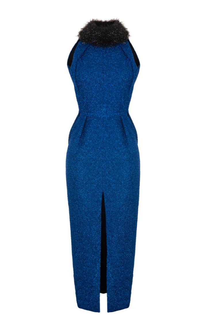 Rasario High Neck Lurex Dress