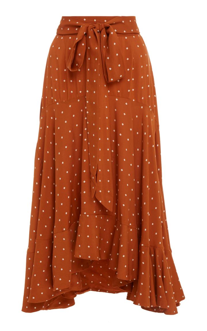 Faithfull Kamares Ruffle Midi Skirt