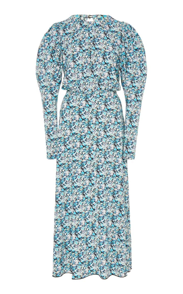 Rotate Number 57 Rerunner Crepe Midi Dress