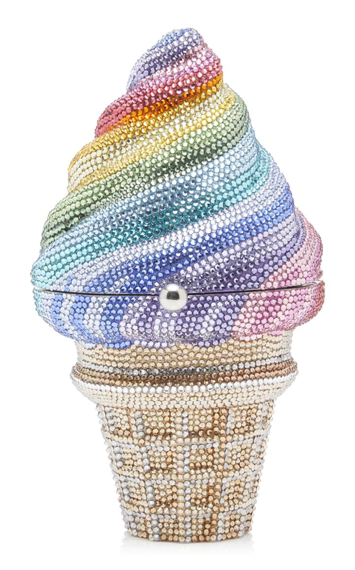 Judith Leiber Couture Crystal-embellished Clutch