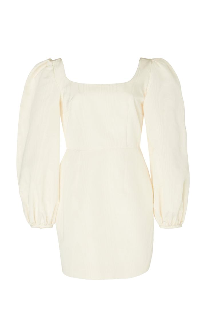 Racil Debbie Puffed Sleeve Cotton-blend Mini Dress