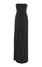Moda Operandi Akris Strapless Square-stone Embellished Maxi Dress Size: 2