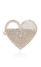 Rosantica Regina Crystal-embellished Brass Heart Bag
